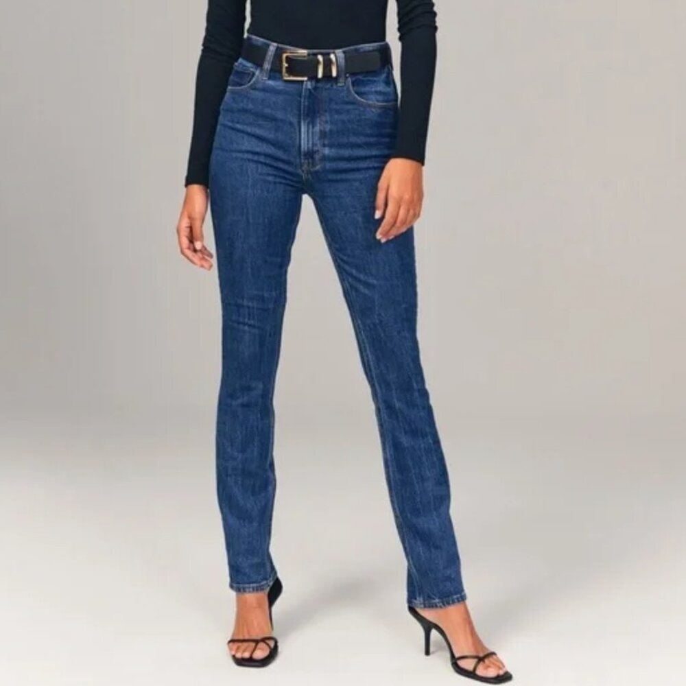 Abercrombie & Fitch The Slim Straight Ultra High Rise Jeans Women's Size 27 / 4